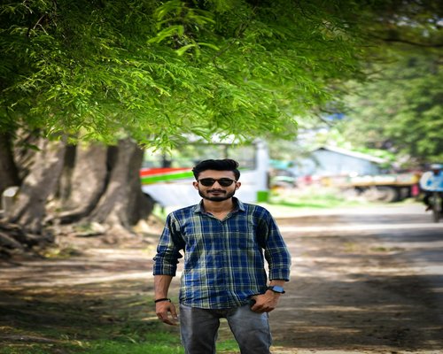 Portrait of indian man outdoors